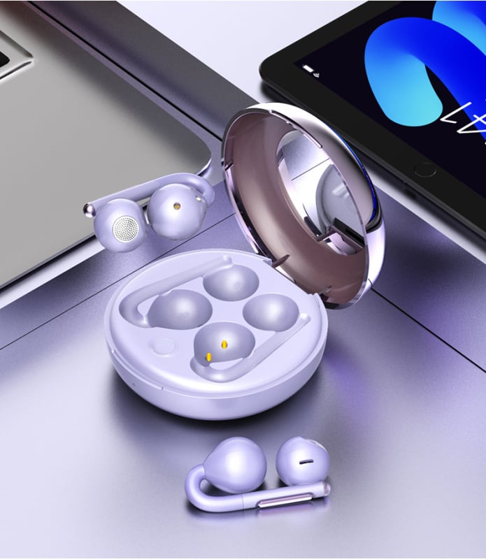 Juhtmevabad kõrva-klipsiga kõrvaklapid jooksmiseks, IPX5 veekindlus, Bluetooth 6.0, 4–8 tunni aku kestvus, AI hääleassistent