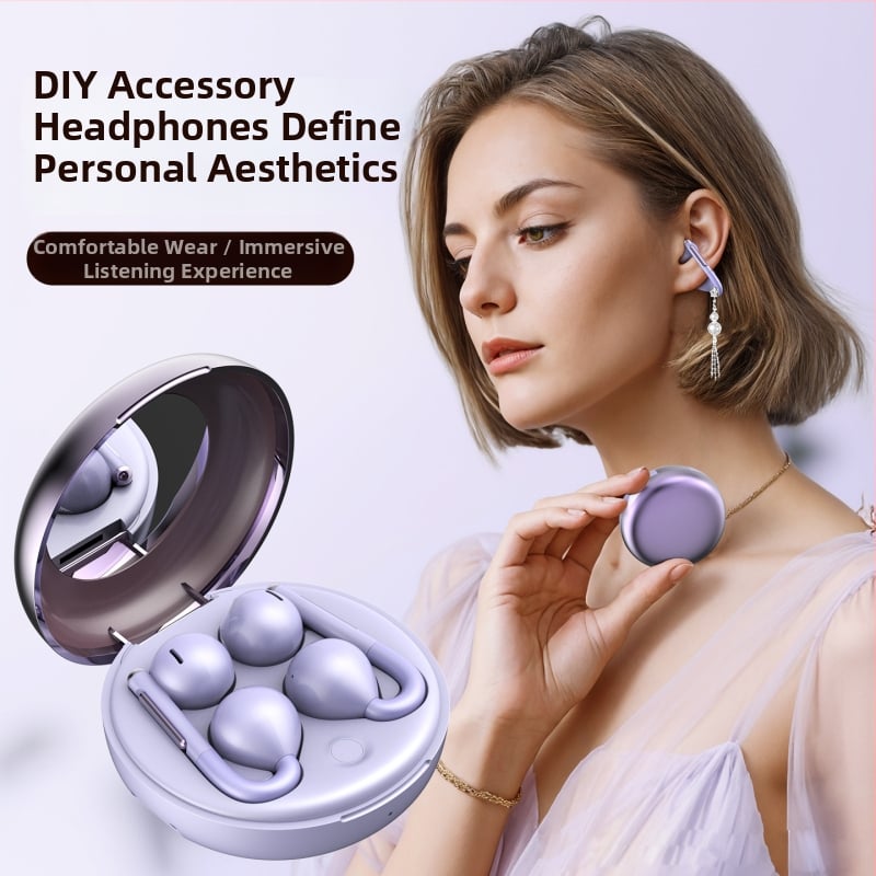 Juhtmevabad kõrva-klipsiga kõrvaklapid jooksmiseks, IPX5 veekindlus, Bluetooth 6.0, 4–8 tunni aku kestvus, AI hääleassistent