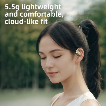 LENAPILY Bluetooth kõrvaklapid kõrva jaoks avatud disainiga, mürasummutuse, Bluetooth 5.4, 4–8 tundi akut, puudutusega juhtimine, stereo