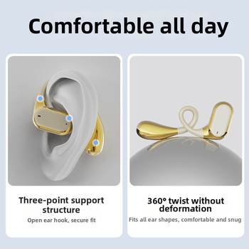 LENAPILY Bluetooth kõrvaklapid kõrva jaoks avatud disainiga, mürasummutuse, Bluetooth 5.4, 4–8 tundi akut, puudutusega juhtimine, stereo