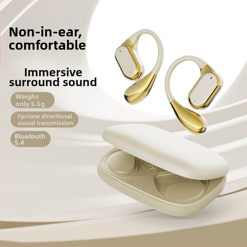 LENAPILY Bluetooth kõrvaklapid kõrva jaoks avatud disainiga, mürasummutuse, Bluetooth 5.4, 4–8 tundi akut, puudutusega juhtimine, stereo