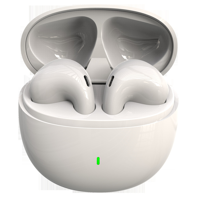 In-ear безжични слушалки, частен модел, Bluetooth 5.4, IPX5 водоустойчивост, време на батерията 4–8 ч, обхват 10 м, стерео звук