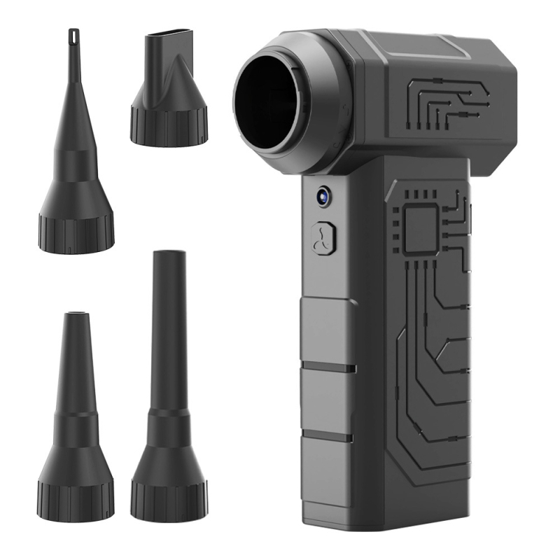 Mikro juhtmevaba ventilaator harjadeta mootoriga, tolmu puhastamise funktsiooniga, USB toitestus, 6000mAh aku, 4 kiirust, 6+ labad