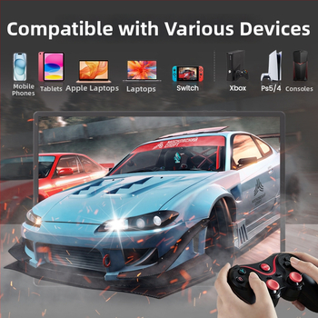 Портативен LCD монитор с IPS панел, резолюция 1920x1200, съотношение 16:10, HDMI интерфейс, 20 ms време за отклик