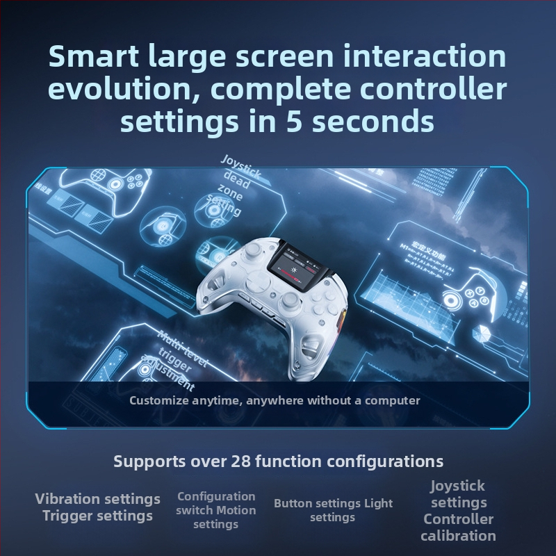 Beitong BTP-KP50 Bezdrôtový herný ovládač pre PC a Switch, USB rozhranie, Vibrácia