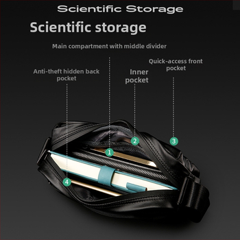 Meeste crossbody kott veekindla Oxford-kangaga, polüestervooder, 2022. aasta talvehooaeg