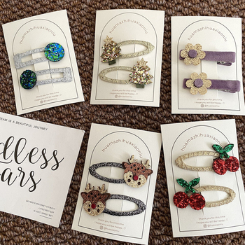 Kangast juukseklips BB-klipiga, originaalse disainiga peavõru, talv 2024