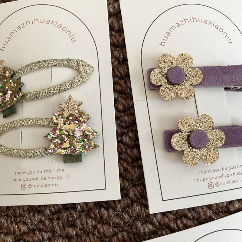 Kangast juukseklips BB-klipiga, originaalse disainiga peavõru, talv 2024