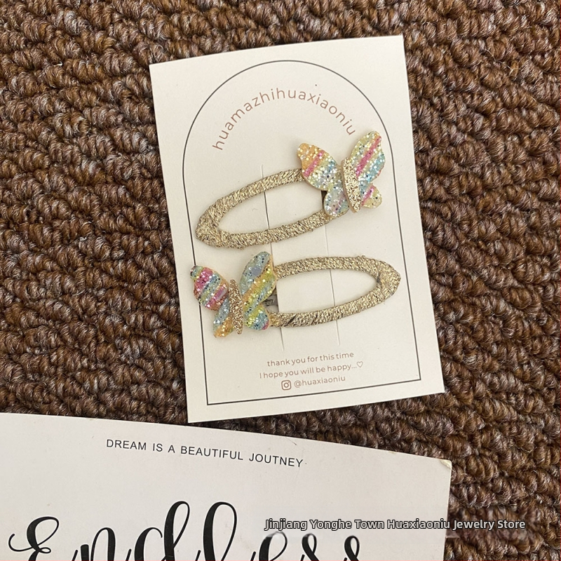 Kangast juukseklips BB-klipiga, originaalse disainiga peavõru, talv 2024