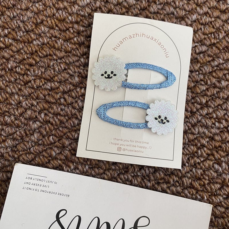 Kangast juukseklips BB-klipiga, originaalse disainiga peavõru, talv 2024