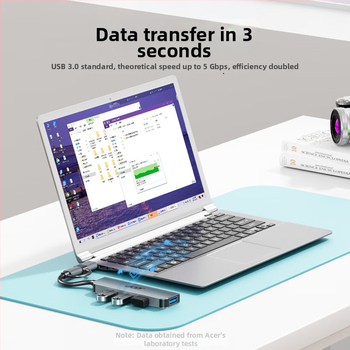 Acer Type-C/USB 3.0 nelja-porte laiendust dokk, USB 3.0 liides, kaabli pikkus 0,15 m