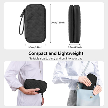 Чанта за грим в кубообразен формат — мултифункционална пътна козметична чанта, изработена от 600D Oxford плат.