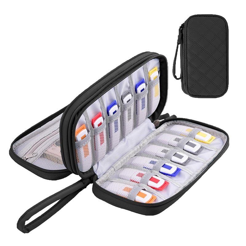 Чанта за грим в кубообразен формат — мултифункционална пътна козметична чанта, изработена от 600D Oxford плат.