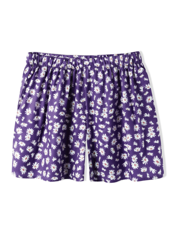 Женски панталони с дължина три четвърти, еластична талия, дигитален печат върху полиестер-еластан, японско-корейски свободен стил