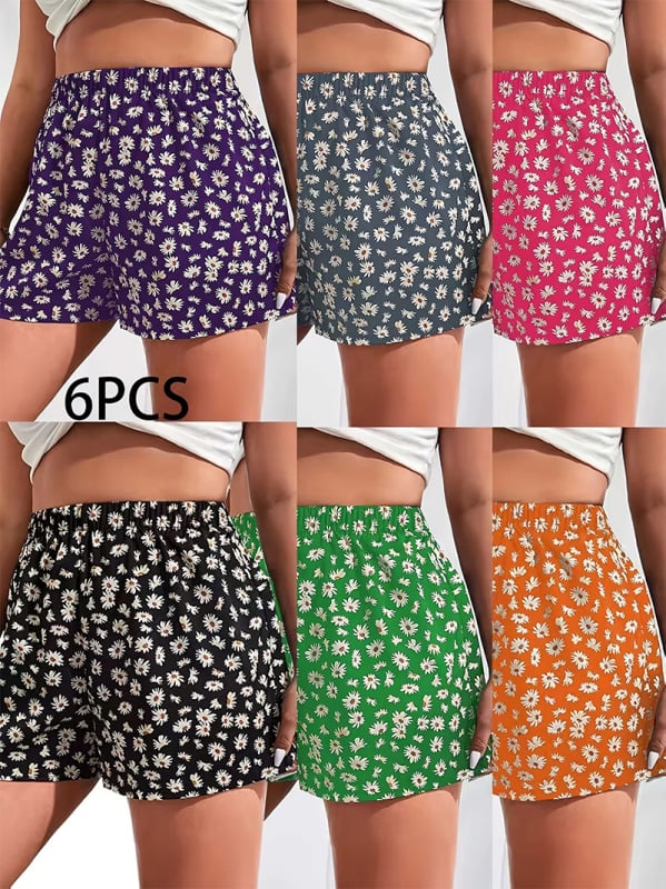 Женски панталони с дължина три четвърти, еластична талия, дигитален печат върху полиестер-еластан, японско-корейски свободен стил