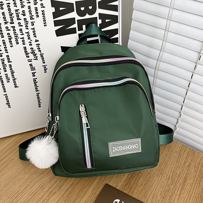 Γυναικείο σακίδιο Oxford από νάιλον, κλείσιμο με φερμουάρ, τρισδιάστατος εξωτερικός σχεδιασμός, εσωτερικές θήκες: φερμουάρ, θήκη για κινητό, θήκη για ταυτότητα, κατάλληλο για χαλαρές εξορμήσεις