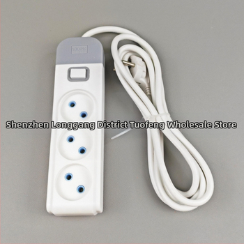 Tuo feng Euroopa stiilis toitestripp lülitiga ja USB-pordiga, 10A, 1500W