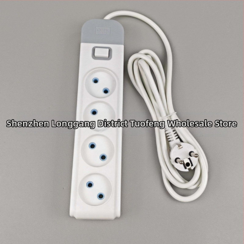 Tuo feng Euroopa stiilis toitestripp lülitiga ja USB-pordiga, 10A, 1500W