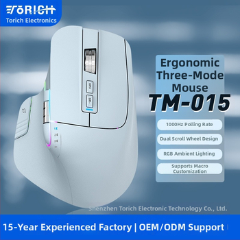 Ергономична безжично зареждаща мишка с Bluetooth, Omr225, 2.4G/Bluetooth връзка, 800–3200dpi, 8 бутона