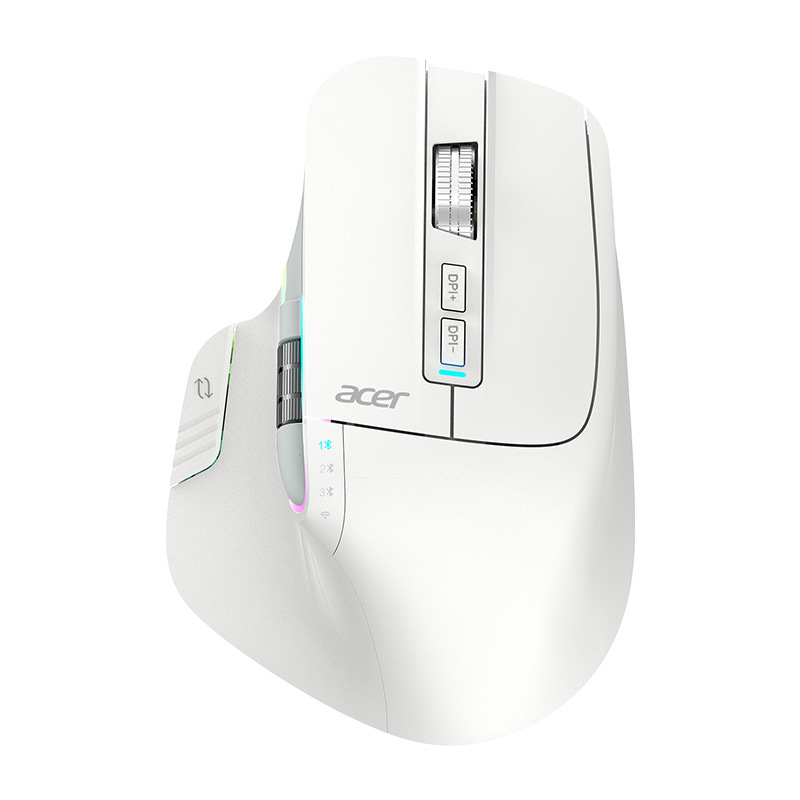 Ергономична безжично зареждаща мишка с Bluetooth, Omr225, 2.4G/Bluetooth връзка, 800–3200dpi, 8 бутона