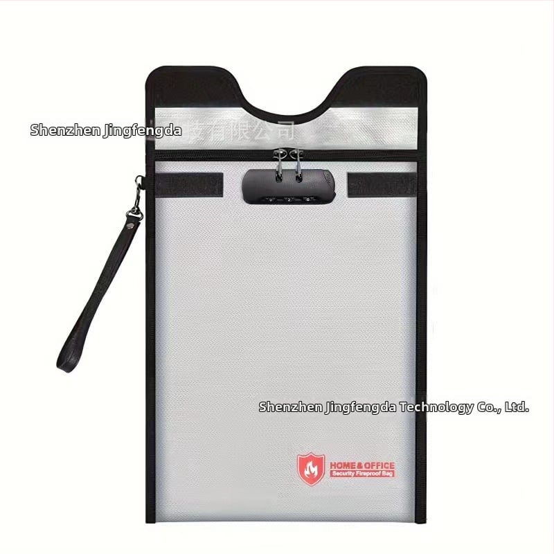 Огнеупорна папка за документи - фибростъкло, унисекс дизайн, запечатана водоустойчива, устойчива на високи температури, удебелено съхранение на документи