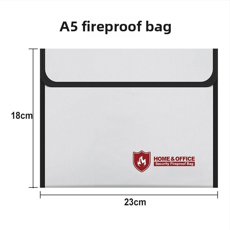 Огнеупорна папка за документи - фибростъкло, унисекс дизайн, запечатана водоустойчива, устойчива на високи температури, удебелено съхранение на документи