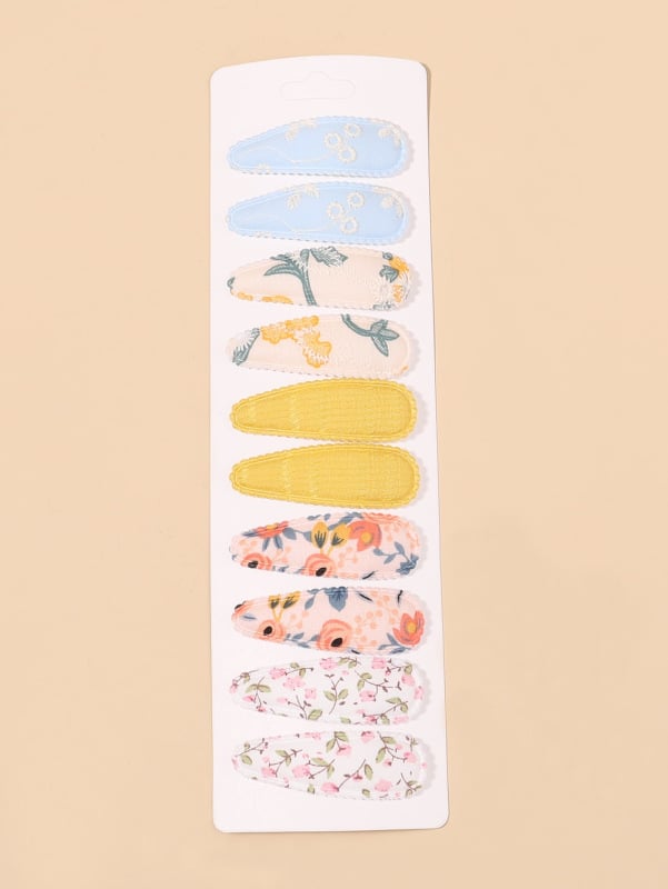 Детска фиба за коса с Bb клип - ръчно изработена, бродирана, принт с капки, свеж и сладък стил, аксесоари за глава