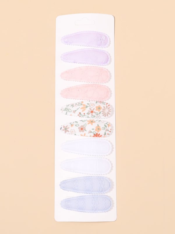 Детска фиба за коса с Bb клип - ръчно изработена, бродирана, принт с капки, свеж и сладък стил, аксесоари за глава