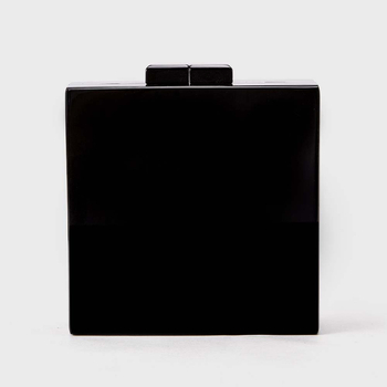 Акрилна чанта crossbody-клач с face-stitching, овална форма, магнитно затваряне, памучна подплата, джоб за телефон, пролет 2025