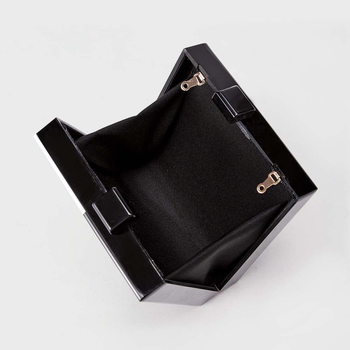 Акрилна чанта crossbody-клач с face-stitching, овална форма, магнитно затваряне, памучна подплата, джоб за телефон, пролет 2025