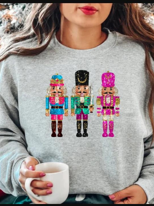 Pulover pentru femei cu model anime, mâneci lungi, guler rotund, croială lejeră, material poliester-elastan