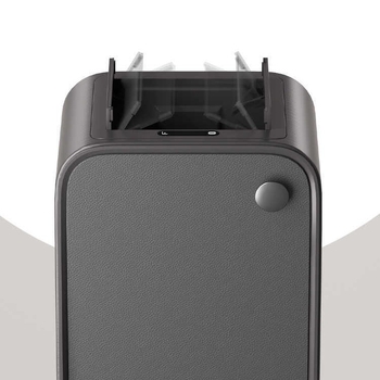 Умен кош за боклук със сензорно отваряне, капак и странично отваряне, квадратна кофа, обем 18–25 л, с дървесен модел и кожена текстура, подходящ за хол, спалня и кухня