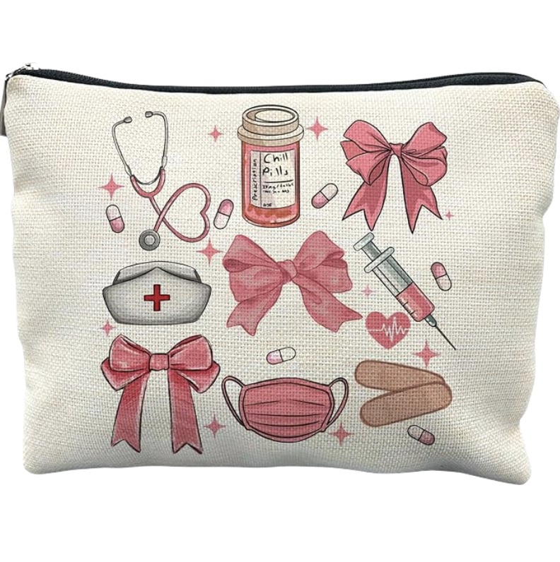 Козметична чанта от канва, водоустойчива, подплата полиестер, преносима, с аниме принт