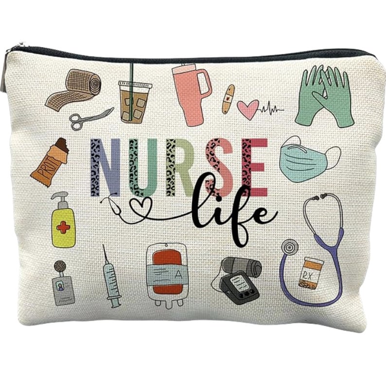 Козметична чанта от канва, водоустойчива, подплата полиестер, преносима, с аниме принт