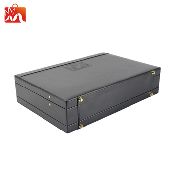 Misha Mei PU кожен бизнес куфар за документи, стил за делово пътуване, функционален