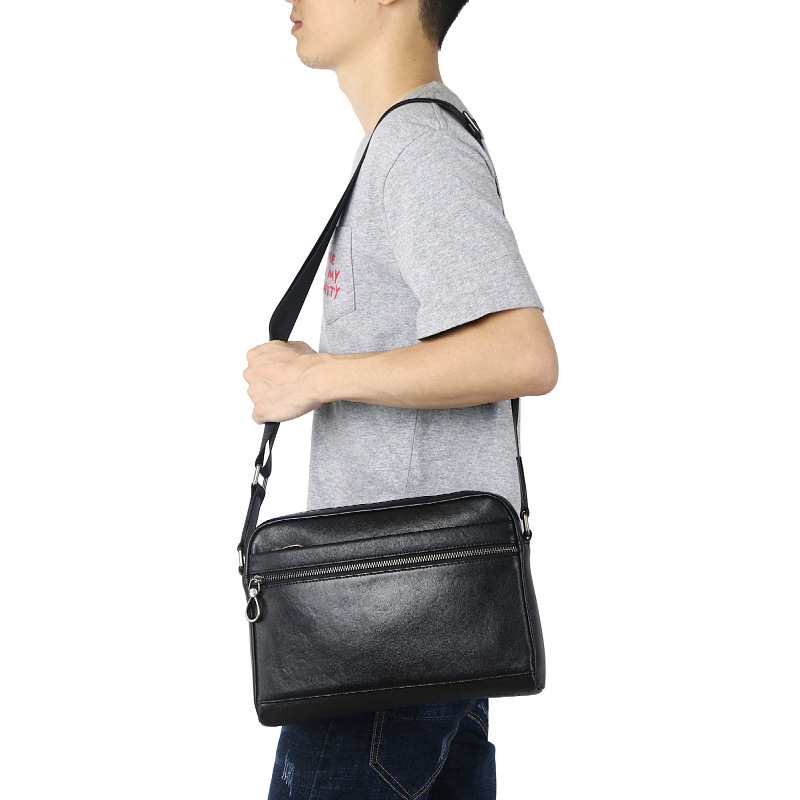 Мъжка кожена чанта за през рамо, ръчна изработка, първи слой телешка кожа, модел 1907, LAUALSTEN/Laurisden, за бизнес пътувания