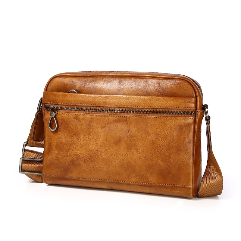 Мъжка кожена чанта за през рамо, ръчна изработка, първи слой телешка кожа, модел 1907, LAUALSTEN/Laurisden, за бизнес пътувания