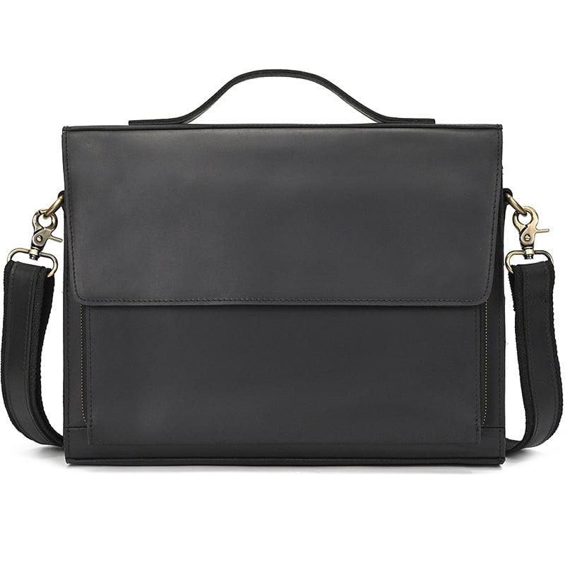 Мъжка кожена чанта за през рамо, първи слой телешка кожа, подплата полиестер‑памук, износоустойчива