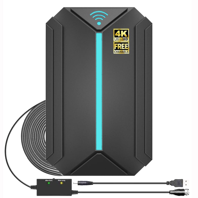 4K телевизионна антена с DVB-T, DTMB и ISDB — цифрова антена за вътрешно и външно ползване