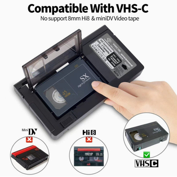 VHS към VHSC конвертор кутия - двоен адаптер за MiniDV/Hi8 (Марка: An shishui; Модел: Other; Категория: Аксесоари; Тип: VHS към VHSC конвертор; Съвместимост: MiniDV/Hi8)