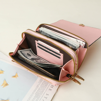 Μίνι τετράγωνη τσάντα PU, κλείσιμο με λουκέτο, εσωτερική θήκη με φερμουάρ και θήκη για κινητό, μία ιμάντα ώμου, οριζόντιο τετράγωνο σχήμα, Άνοιξη 2025