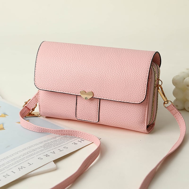 Μίνι τετράγωνη τσάντα PU, κλείσιμο με λουκέτο, εσωτερική θήκη με φερμουάρ και θήκη για κινητό, μία ιμάντα ώμου, οριζόντιο τετράγωνο σχήμα, Άνοιξη 2025