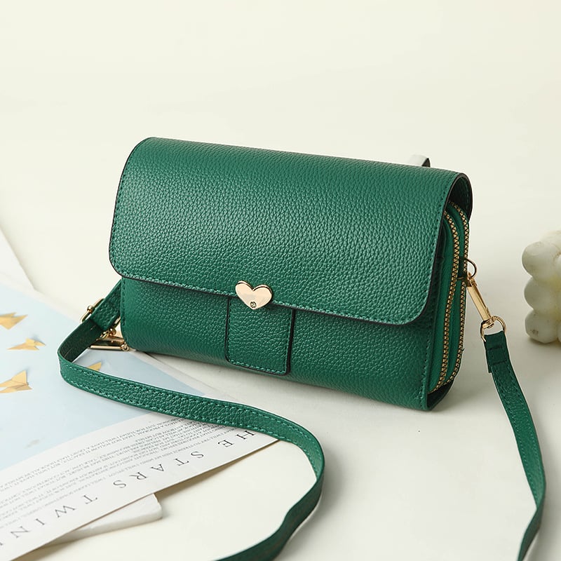 Μίνι τετράγωνη τσάντα PU, κλείσιμο με λουκέτο, εσωτερική θήκη με φερμουάρ και θήκη για κινητό, μία ιμάντα ώμου, οριζόντιο τετράγωνο σχήμα, Άνοιξη 2025