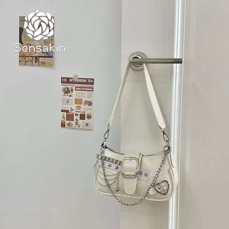 Τσάντα PU με διπλούς ιμάντες, κλείσιμο με φερμουάρ, οριζόντια τετράγωνη σιλουέτα, λαμιναρισμένο εσωτερικό με θήκη με φερμουάρ, μεσαία έως μαλακή σκληρότητα