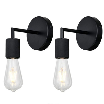 Настенна лампа от желязо с абажур и корпус от желязо, светлинен източник: накалена лампа, напрежение ≤36V