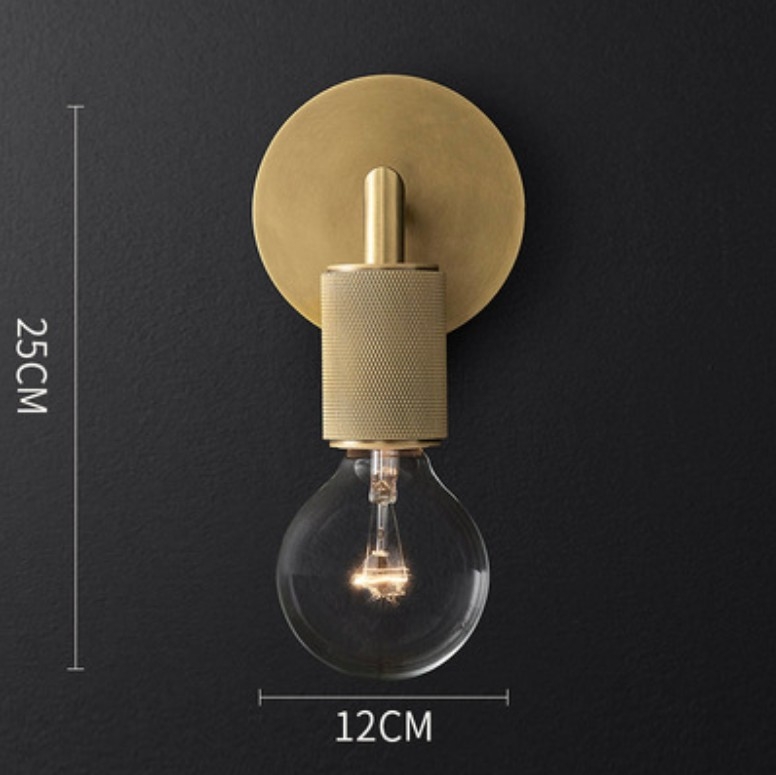 Настенна лампа от желязо с абажур и корпус от желязо, светлинен източник: накалена лампа, напрежение ≤36V