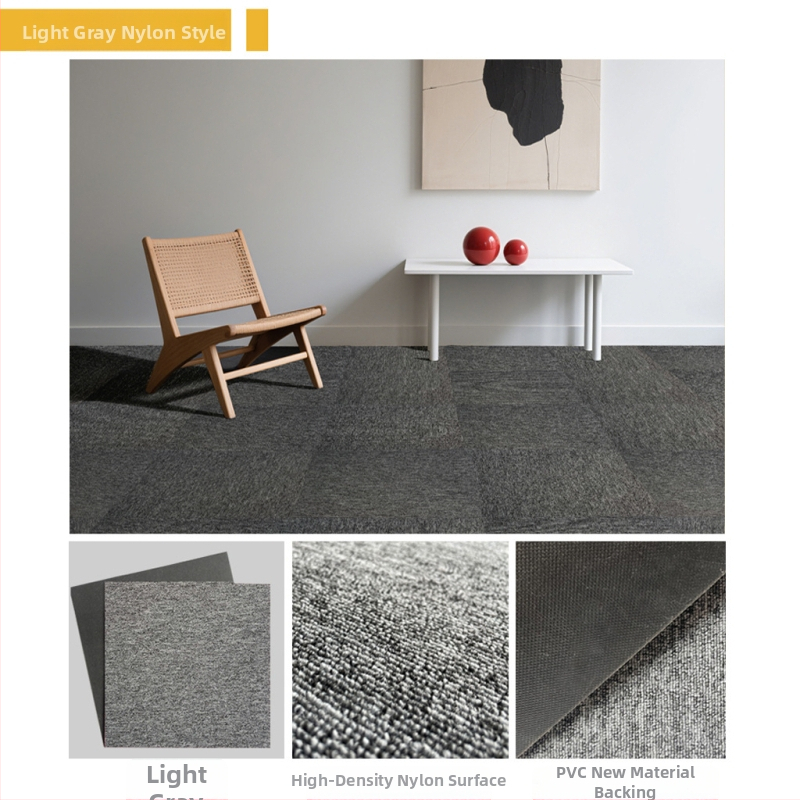 Kontori vaip PVC, ruuduline põrandamatt, masinane kudumine, polüpropüleeni kiud 51–60%