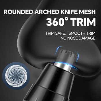 Elektriline ninatrimmer koos eemaldatava lõiketeraga, sisseehitatud laetav aku (100–300 mAh), aku tööiga rohkem kui 50 päeva