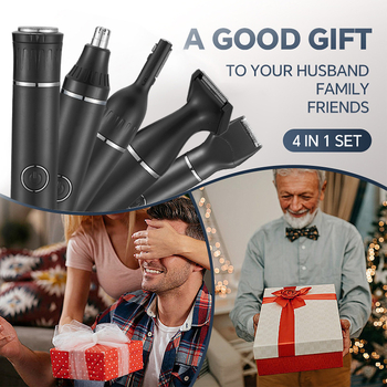 Elektriline ninatrimmer koos eemaldatava lõiketeraga, sisseehitatud laetav aku (100–300 mAh), aku tööiga rohkem kui 50 päeva