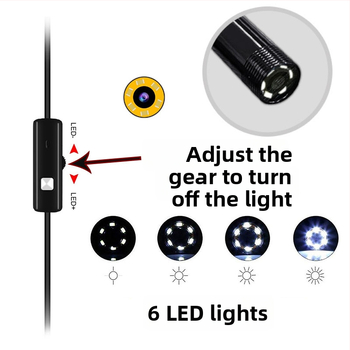 Android Type-C HD endoskoop – veekindel visuaalne sond kliimaseadmete, autoremont ja tööstuslike torude jaoks, mudel HK-5.5-T
